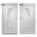 DRZWI WEJŚCIOWE BIAŁE 98X200CM PVC