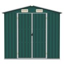 SZOPA OGRODOWA ZIELONA 205X129X183CM STAL GALWANIZOWANA