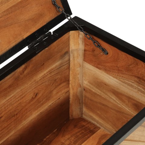 SKRZYNIA 60X30X30 CM LITE DREWNO AKACJOWE KUFER LOFT SZAFA BOX INDUSTRIALNA