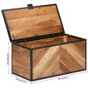 SKRZYNIA 60X30X30 CM LITE DREWNO AKACJOWE KUFER LOFT SZAFA BOX INDUSTRIALNA