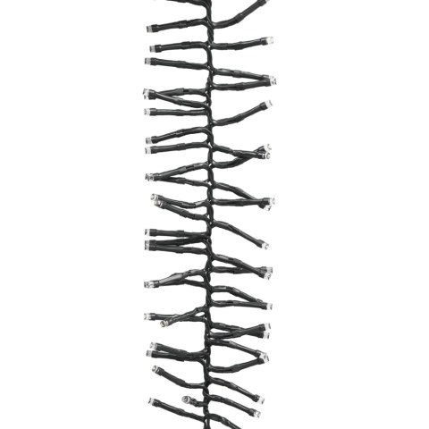 SZNUR LAMPEK LED 400 DIOD W KOLORZE CIEPŁEJ BIELI 7,4M PVC