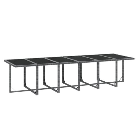 13-CZ. ZESTAW MEBLI OGRODOWYCH Z PODUSZKAMI POLIRATTAN SZARY