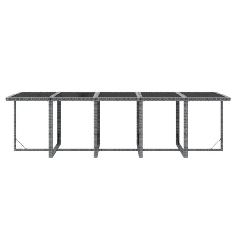 15-CZ. ZESTAW MEBLI OGRODOWYCH Z PODUSZKAMI POLIRATTAN SZARY