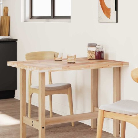 BLAT STOŁU PROSTOKĄTNY 100X80X4CM LITE DREWNO AKACJOWE