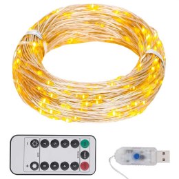 LAMPKI LED 300 DIOD CIEPŁA BIEL 30M