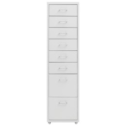 MOBILNA SZAFKA KARTOTEKOWA SZARA 28X41X109CM METALOWA