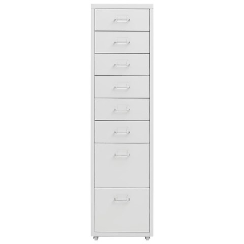 MOBILNA SZAFKA KARTOTEKOWA SZARA 28X41X109CM METALOWA