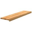 STOPNIE SCHODOWE 12 SZT. BRĄZOWE 100X25X2CM LITE DREWNO DĘBOWE