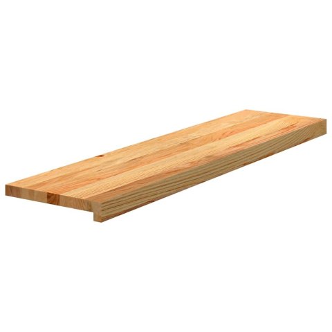 STOPNIE SCHODOWE 4 SZT. BRĄZOWE 100X25X2CM LITE DREWNO DĘBOWE