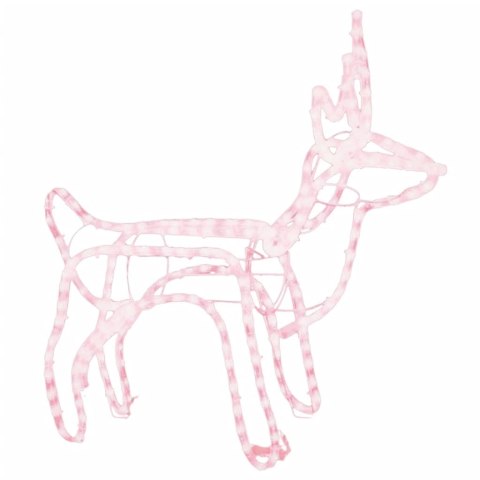 ŚWIĄTECZNA DEKORACJA W KSZTAŁCIE RENIFERA CIEPŁA BIEL