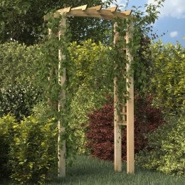 PERGOLA OGRODOWA Z KRATKĄ 110X60X210CM DREWNO SOSNOWE