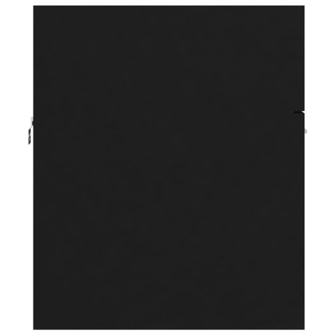 SZAFKA Z WBUDOWANĄ UMYWALKĄ CZARNA 80X38,5X46CM