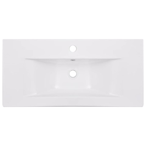 UMYWALKA WPUSZCZANA 81X39,5X18,5CM CERAMICZNA BIAŁA