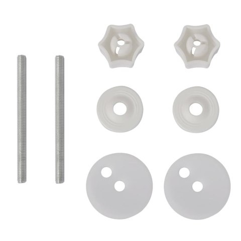 DESKI SEDESOWE WOLNOOPADAJĄCE 2 SZT. BIAŁE