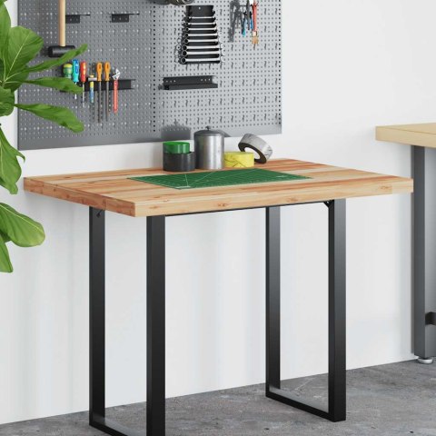 BLAT DO BIURKA WYKOŃCZONY OLEJEM 100X80X4CM DREWNO AKACJOWE