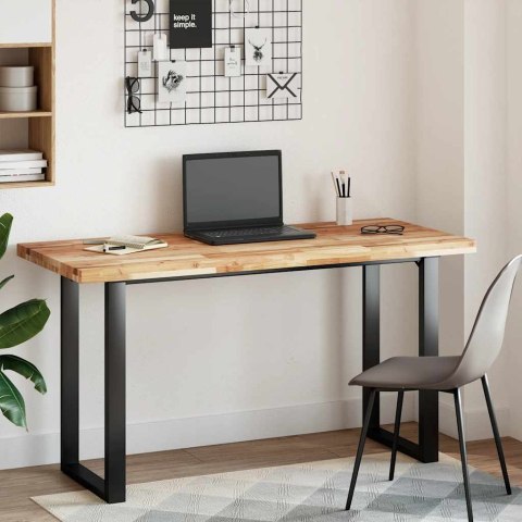 BLAT DO BIURKA WYKOŃCZONY OLEJEM 120X60X4CM DREWNO AKACJOWE