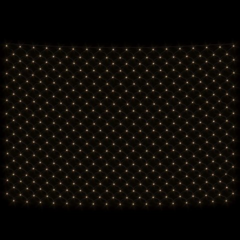 SIATKA Z LAMPEK LED CIEPŁA BIEL 3X3M 306 LED