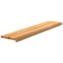 STOPNIE SCHODOWE 16 SZT. BRĄZOWE 120X25X2CM LITE DREWNO DĘBOWE