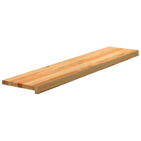 STOPNIE SCHODOWE 16 SZT. BRĄZOWE 120X25X2CM LITE DREWNO DĘBOWE