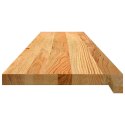 STOPNIE SCHODOWE 16 SZT. BRĄZOWE 120X25X2CM LITE DREWNO DĘBOWE