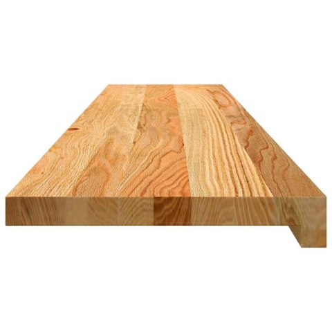 STOPNIE SCHODOWE 16 SZT. BRĄZOWE 120X25X2CM LITE DREWNO DĘBOWE