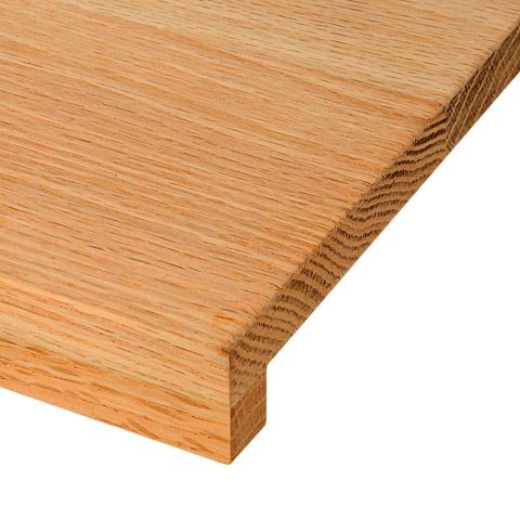 STOPNIE SCHODOWE 16 SZT. BRĄZOWE 120X25X2CM LITE DREWNO DĘBOWE
