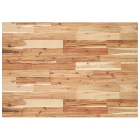 PÓŁKA ŚCIENNA POD UMYWALKĘ STAL I LITE DREWNO AKACJOWE