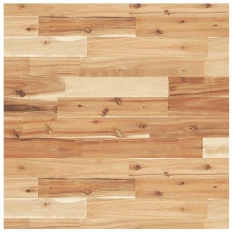 PÓŁKA ŚCIENNA POD UMYWALKĘ STAL I LITE DREWNO AKACJOWE