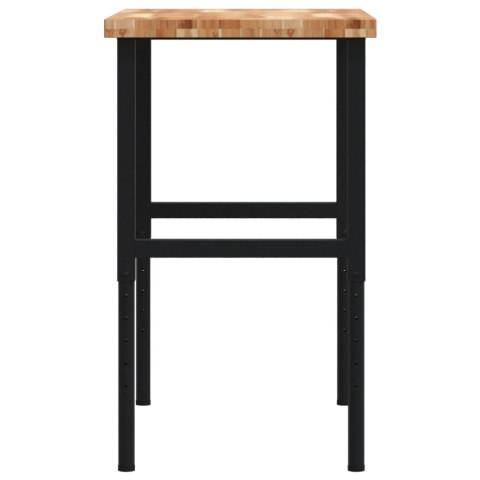 STOLIK ROBOCZY 100X60X(73-99,5)CM PROSTOKĄTNY AKACJOWY