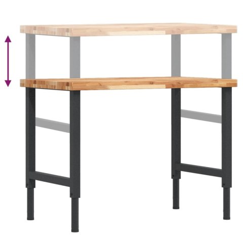 STOLIK ROBOCZY 100X60X(73-99,5)CM PROSTOKĄTNY AKACJOWY
