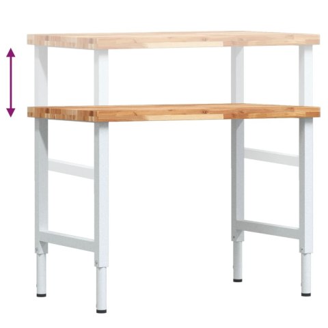 STOLIK ROBOCZY 100X60X(73-99,5)CM PROSTOKĄTNY AKACJOWY