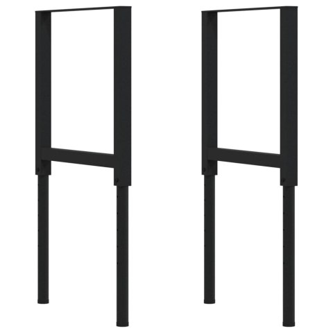 VidaXL Stolik roboczy, 80x60x(73-99,5)cm, prostokątny, drewno akacjowe