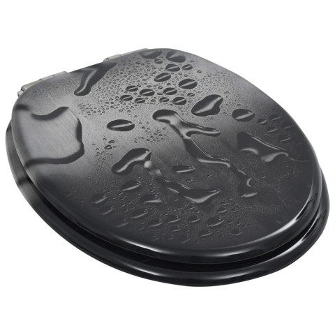 DESKA KLOZETOWA WOLNOOPADAJĄCA WZÓR W KROPLE WODY