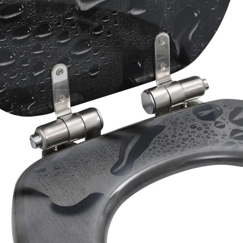 DESKA KLOZETOWA WOLNOOPADAJĄCA WZÓR W KROPLE WODY