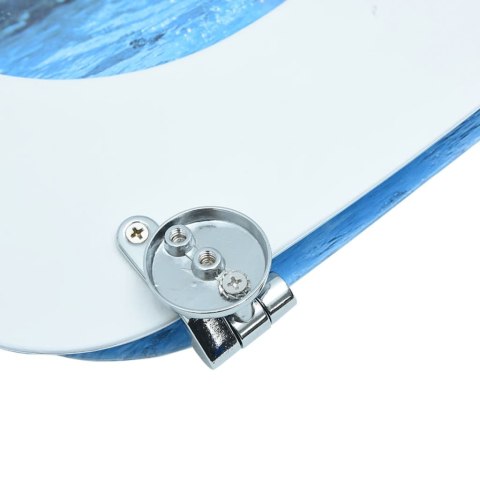 DESKA KLOZETOWA Z KLAPĄ WZÓR W PINGWINY