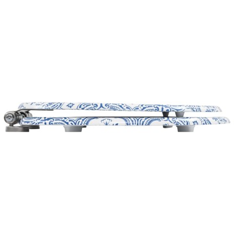 DESKI KLOZETOWE WOLNOOPADAJĄCE 2 SZT. WZÓR PORCELANOWY