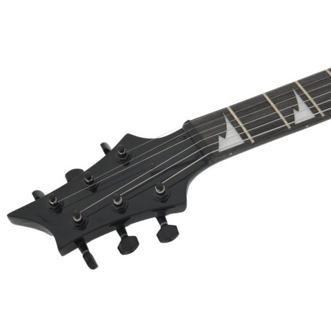 GITARA ELEKTRYCZNA Z POKROWCEM CZARNA 4/4 39"