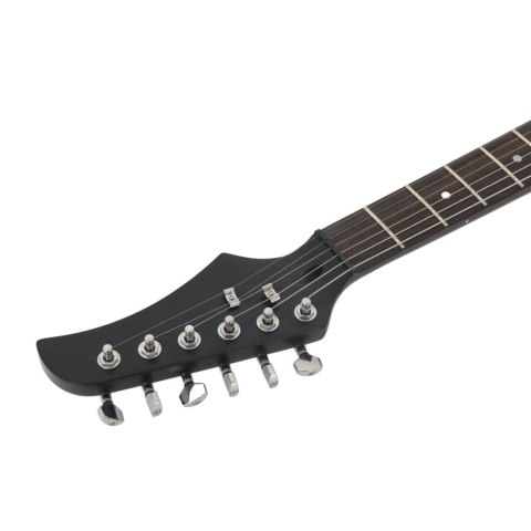 GITARA ELEKTRYCZNA Z POKROWCEM CZARNA 4/4 39"