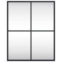 LUSTRO ŚCIENNE CZARNE 40X50CM PROSTOKĄTNE ŻELAZO