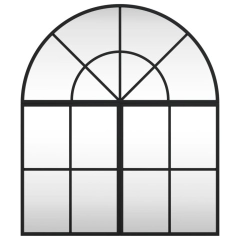 LUSTRO ŚCIENNE CZARNE 60X70CM ZAKOŃCZONE ŁUKIEM ŻELAZO