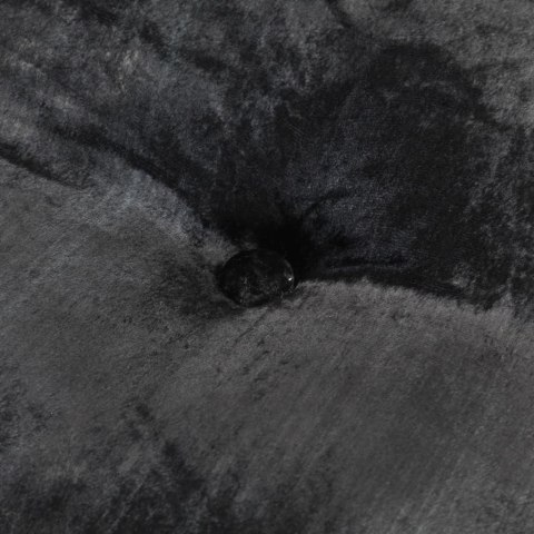 PUF OKRĄGŁY AKSAMITNY 40X20CM ANTRACYT