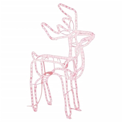 ŚWIĄTECZNA DEKORACJA W KSZTAŁCIE RENIFERA CIEPŁA BIEL