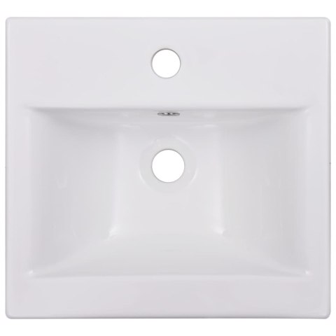UMYWALKA WPUSZCZANA 42X39X18CM CERAMICZNA BIAŁA