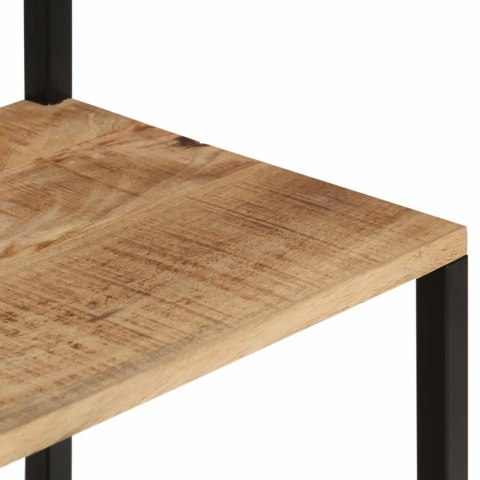 WIESZAK NA KURTKI Z PÓŁKĄ 68X30X182CM SUROWE DREWNO MANGO