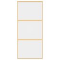 DRZWI PRZESUWNE ZŁOTE 90X205CM PRZEZROCZYSTE SZKŁO ESG