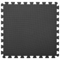 MATY PODŁOGOWE 6 SZT. 2,16 ㎡ PIANKA EVA CZARNE