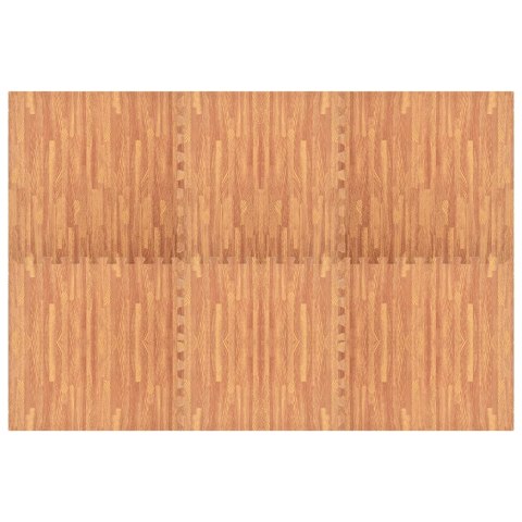 MATY PODŁOGOWE 6 SZT. WZÓR DREWNA 2,16 ㎡ PIANKA EVA