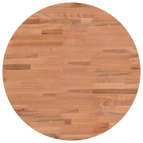 BLAT STOŁU Ø50X1,5CM OKRĄGŁY LITE DREWNO BUKOWE