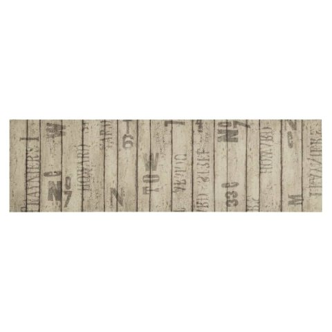 DYWANIK KUCHENNY WZÓR W DESKI OGRODZENIA 45X150CM AKSAMIT