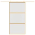 DRZWI PRZESUWNE ZŁOTE 102,5X205CM MROŻONE SZKŁO ESG